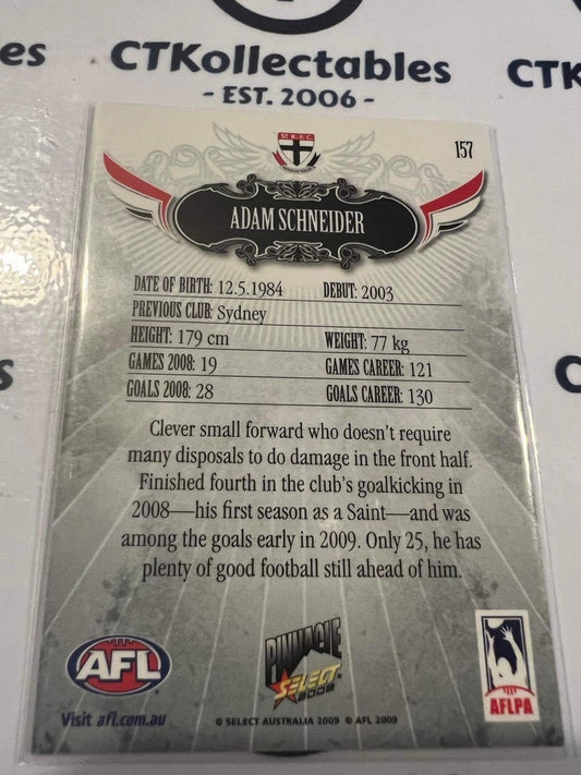 2009 AFL Pinnacle Adam Schneider #157 Promo Card