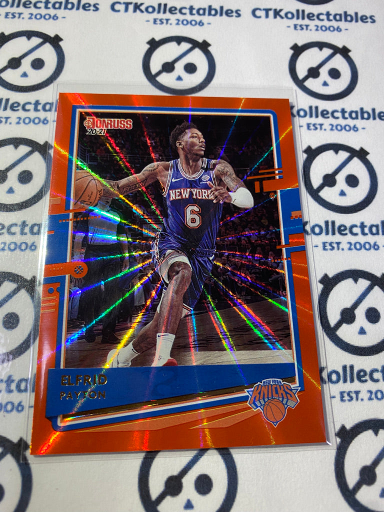 2020-21 NBA Donruss Orange Lazer Elfrid Payton #182 Knicks