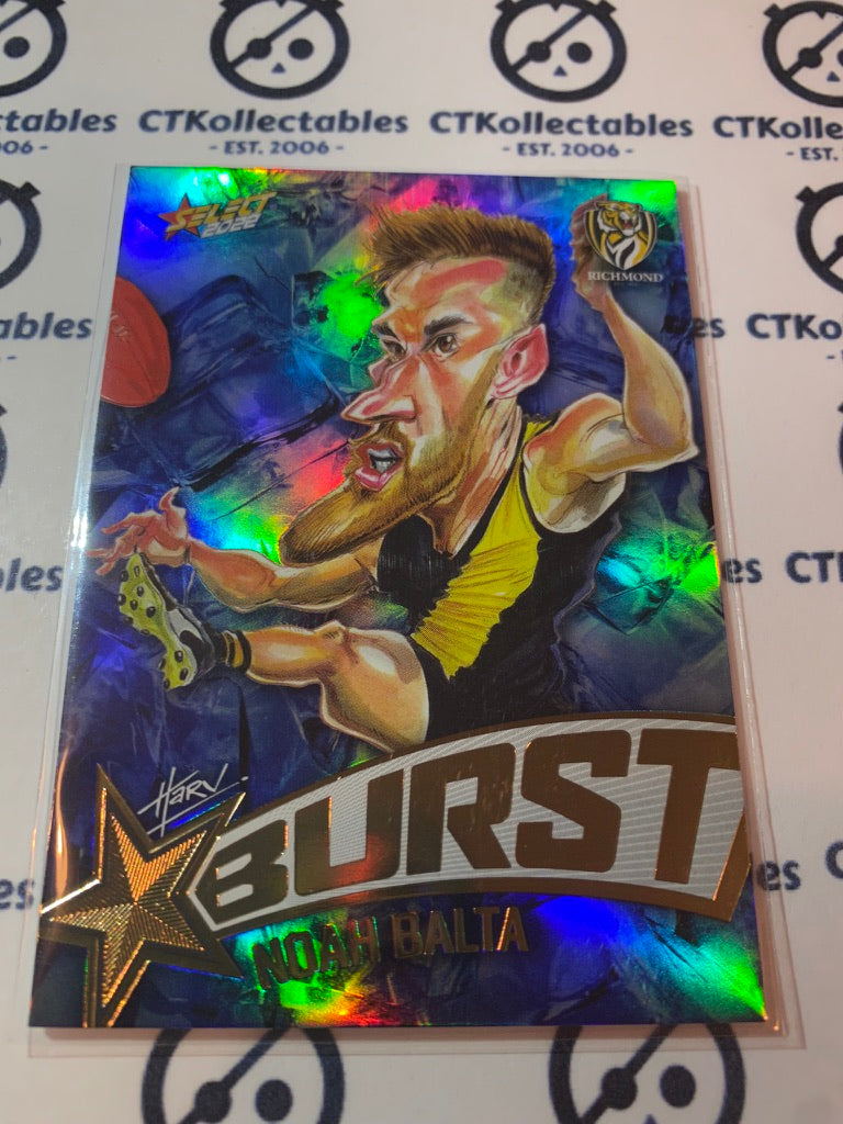 2022 AFL Footy Stars Starburst Ice - Noah Balta SBi53