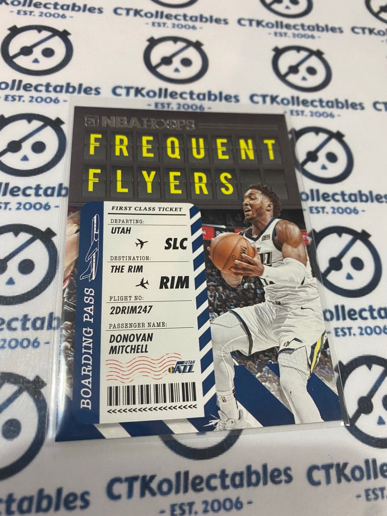 2020-21 NBA Hoops Donovan Mitchell Frequent Flyers #8 Jazz