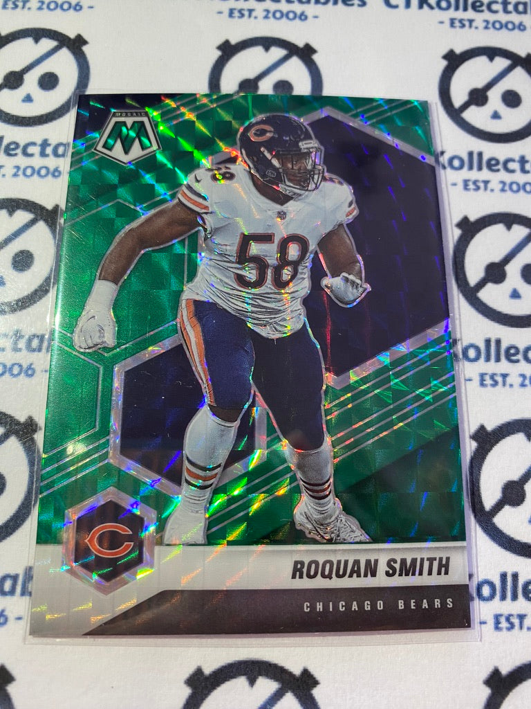 2021 Panini NFL Mosaic Roquan Smith Green Mosaic Prizm #46 Bears