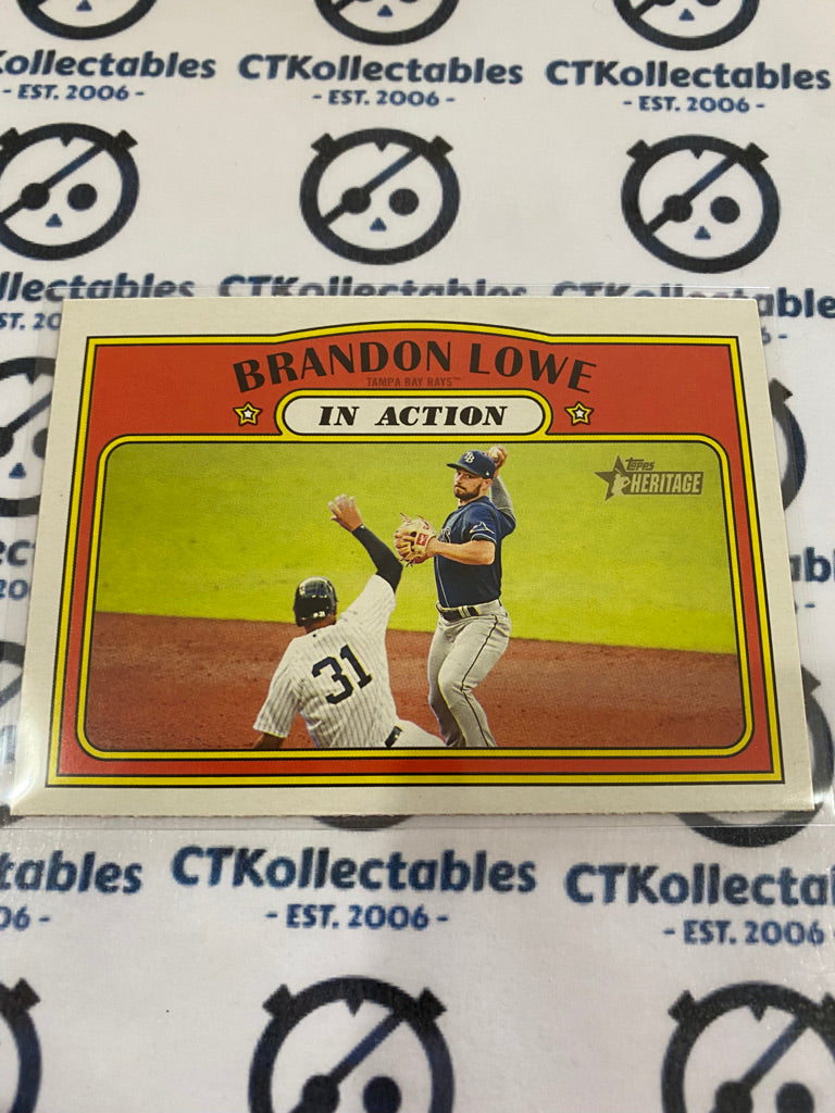 2021 MLB Heritage In Action Brandon Lowe #242 Rays