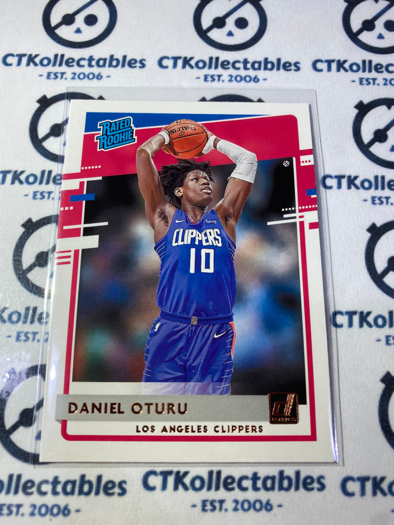 2020-21 NBA Donruss Rated Rookie Daniel Oturu #217 Clippers