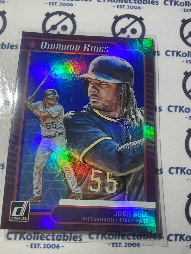 2021 Panini Donruss Baseball Josh Bell Diamond Kings Blue Foil #25 Pittsburgh