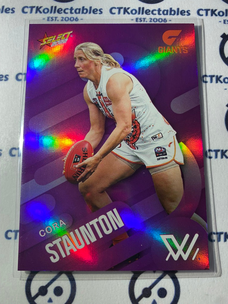2022 AFL Footy Stars Purple Parallel - Cora Staunton PP202 AFLW