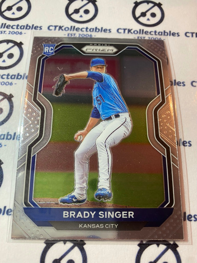 2021 Panini Prizm Baseball Brady Singer Rc Rookie card #114 Kansas City