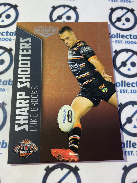 2018 NRL Elite Sharp Shooters Luke Brooks SSH 31/32 Tigers