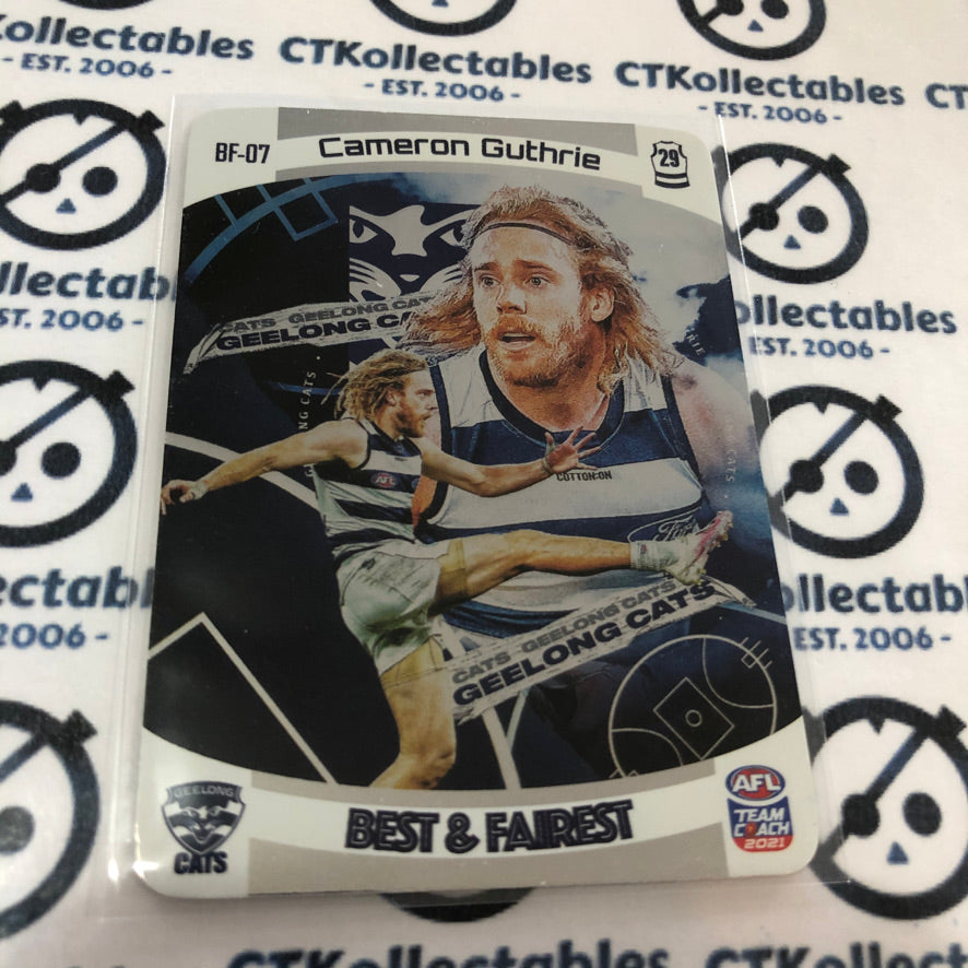 2021 AFL Teamcoach Cameron Guthrie Best & Fairest BF-07