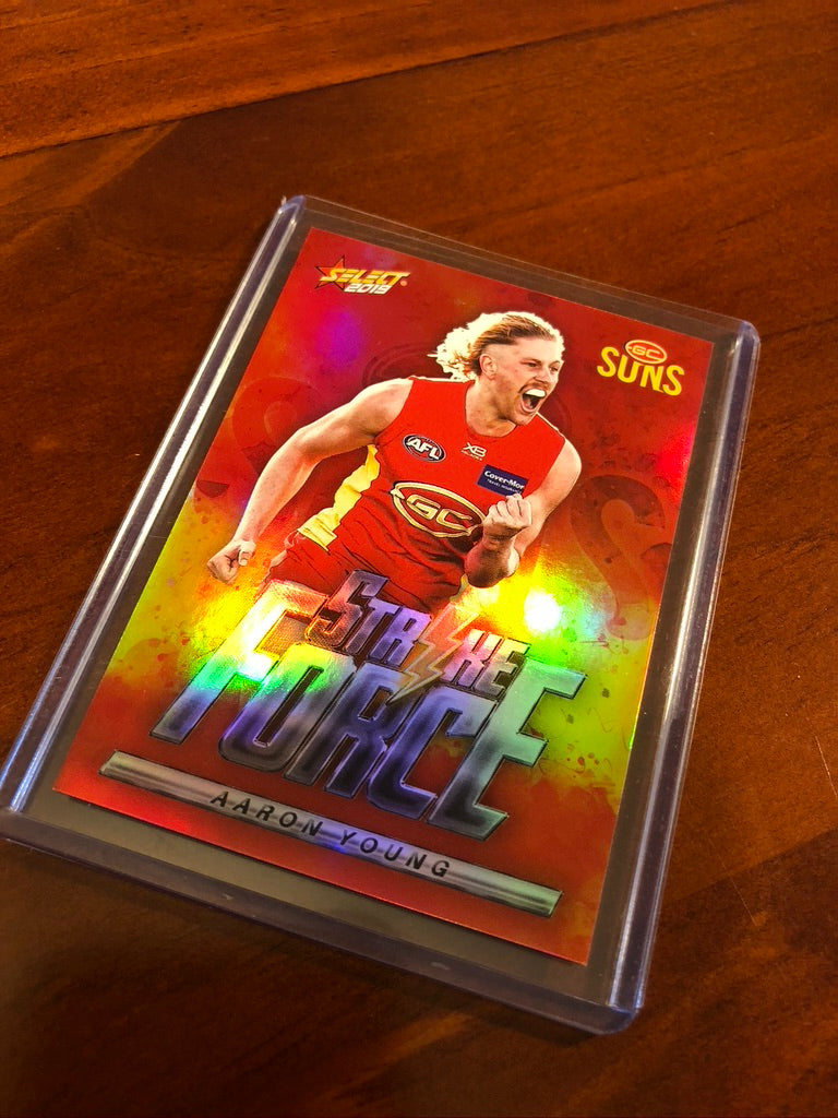 2019 AFL Footy stars Aaron Young SF27 Strike Force
