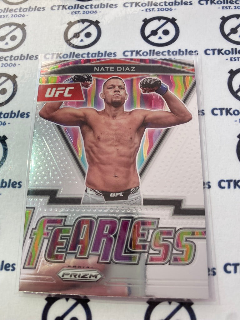 2022 UFC Panini Prizm Fearless Nate Diaz #13 Base