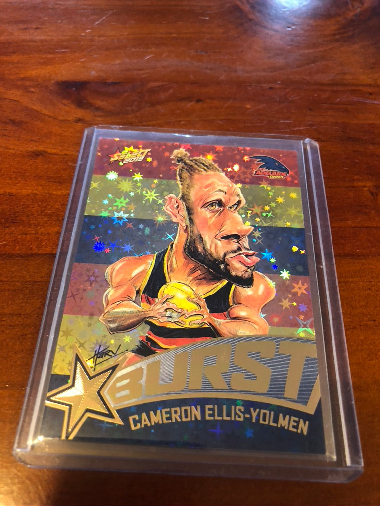 2019 AFL footy stars Cameron Ellis-Yolmen Starburst Caricature SBTC3