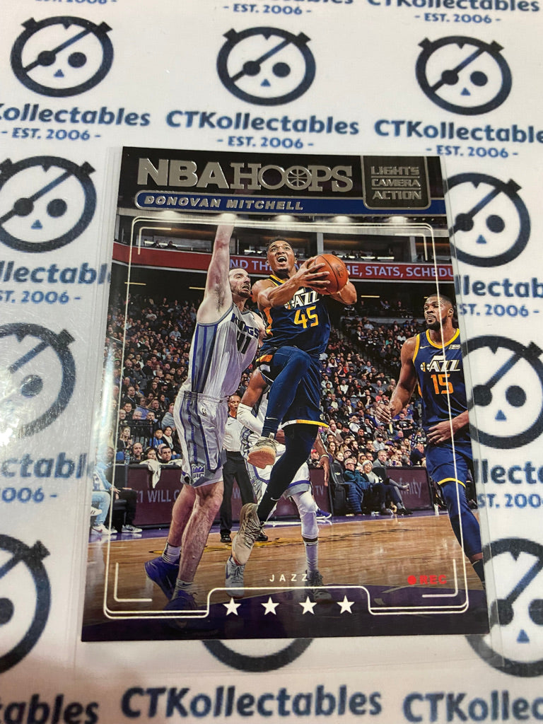 2018-19 PANINI Hoops Donovan Mitchell Lights Camera Action #LCA-25