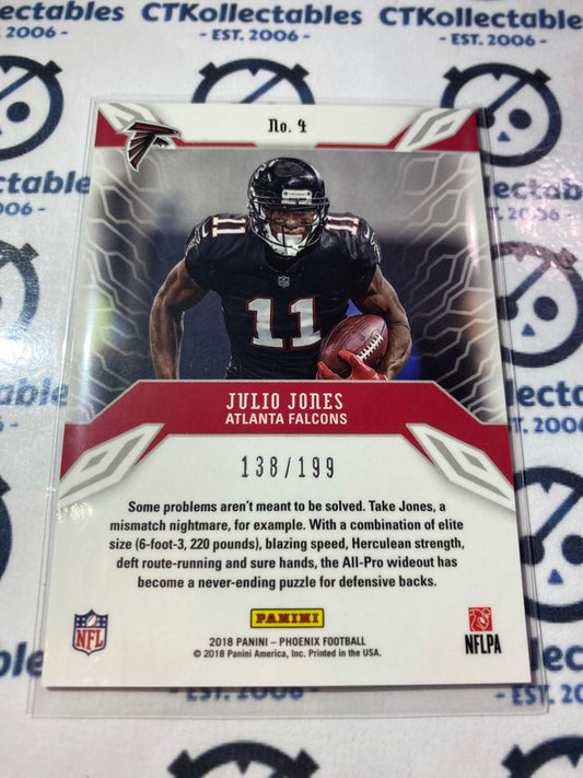 2018 Panini NFL Phoenix Julio Jones Red Prizm #138/199 Falcons