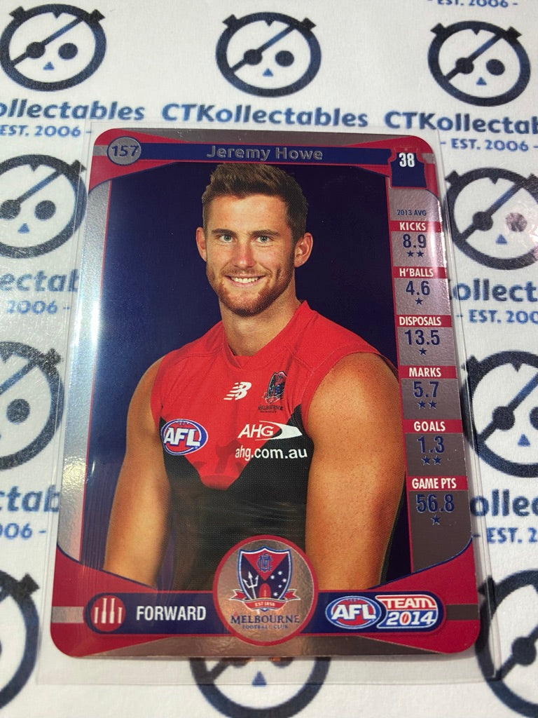 2014 AFL Teamcoach Silver Parallel #157 Jeremy Howe Demons