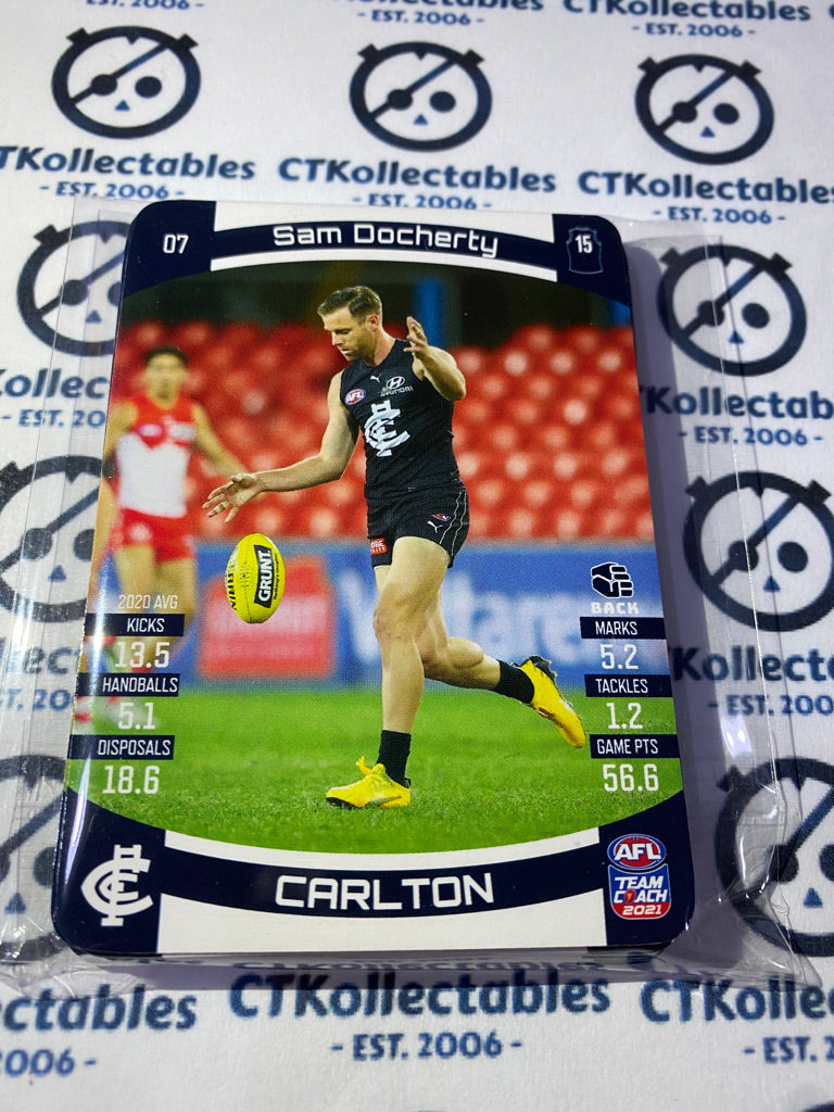 2021 AFL Teamcoach ~Carlton Blues team set~