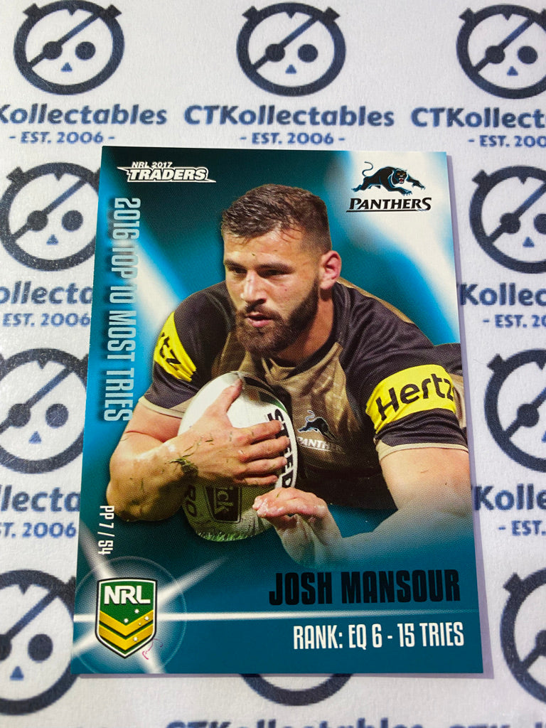 2017 NRL Traders Puzzle Piece Josh Mansour PP7/54 Panthers