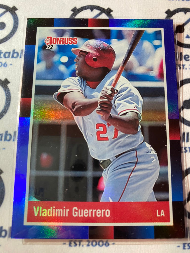 2022 Panini Donruss Baseball Vladimir Guerrero Blue Foil "1988 Retro" #258 LA