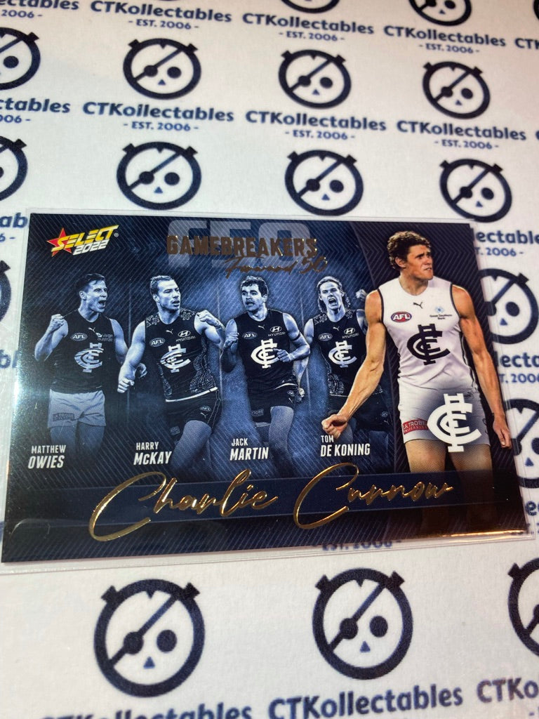 2022 AFL Footy Stars Gamebreakers Forward 50 - Charlie Curnow GB11