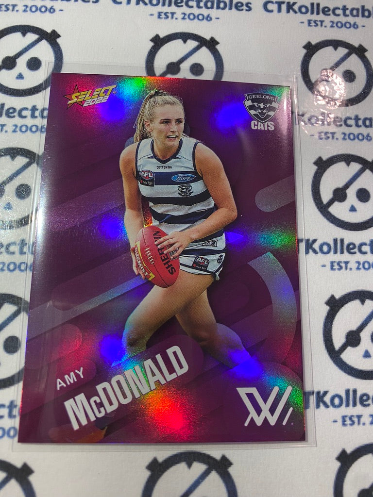 2022 AFL Footy Stars Purple Parallel - AFLW Amy Mcdonald PP197
