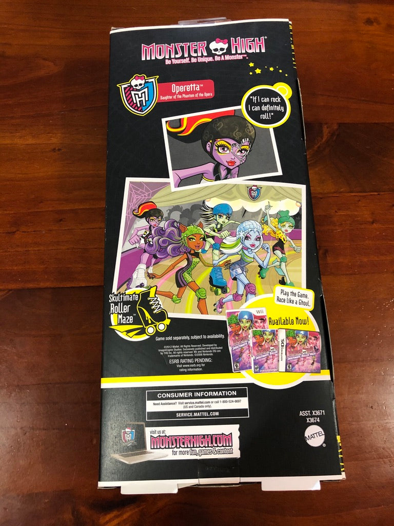 Operetta Daughter OF the Phantom of opera Skultimate roller maze