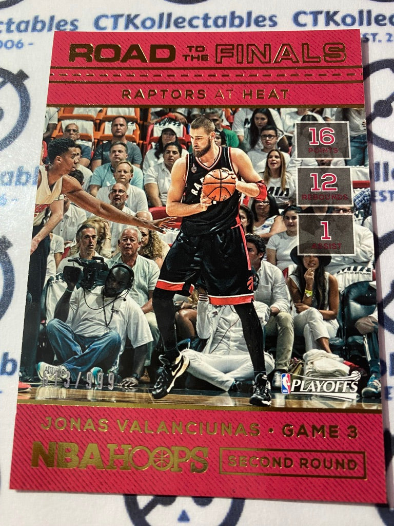 2016-17 NBA Panini Hoops Jonas Valanciunas Road To Finals #613/999 Raptors
