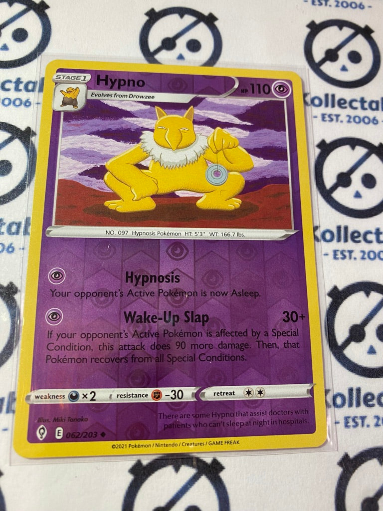 Hypno Reverse Holo #062/203 Pokemon Sword & Shield Evolving Skies