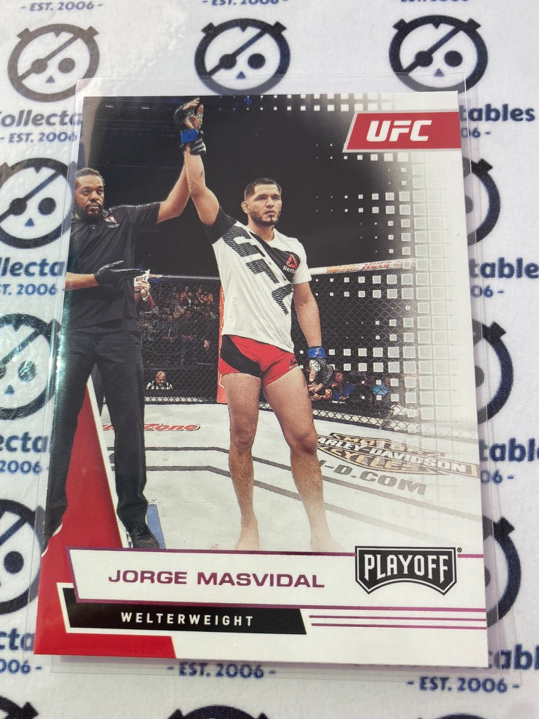 2021 UFC Panini Chronicles Playoff Jorge Masvidal Pink #66 Welterweight