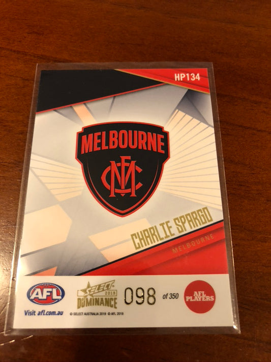 Charlies Spargo /350 Holo-foil Parallel 2019 Select Afl Dominance