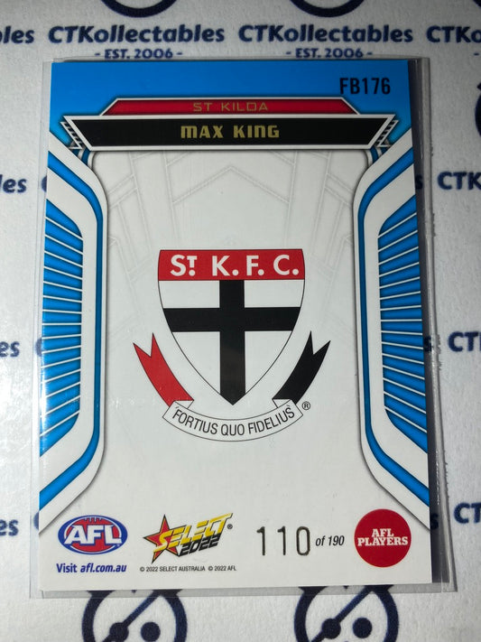 2022 AFL Footy Stars Fractured Blue -Max King FB176 #110/190