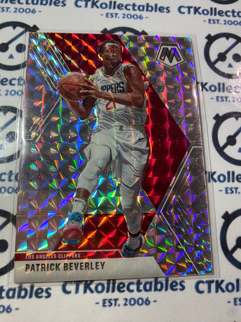 2019-20 Panini Mosaic Patrick Beverley Mosaic Silver Prizm #88 Clippers