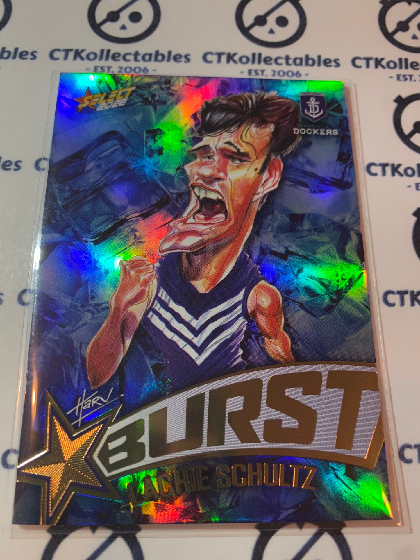 2022 AFL Footy Stars Starburst Ice - Lachie Schultz SBi23