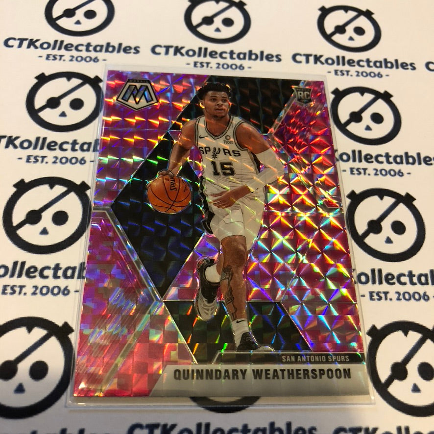 Qiundary Weatherspoon Mosaic Prizm RC #204 2019-20 NBA Mosaic