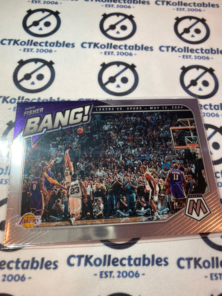 2020-21 NBA Mosaic Derek Fisher BANG! #15 Lakers
