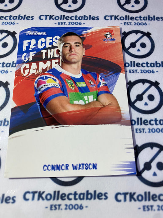 2019 NRL Traders Faces Of The Game Connor Watson FG32/64 Knights