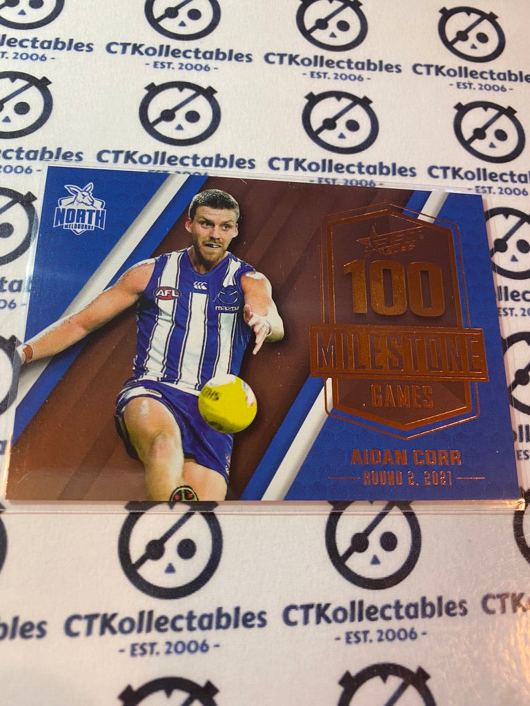 2022 AFL Footy Stars Milestone 100 games - Aidan Corr MG56