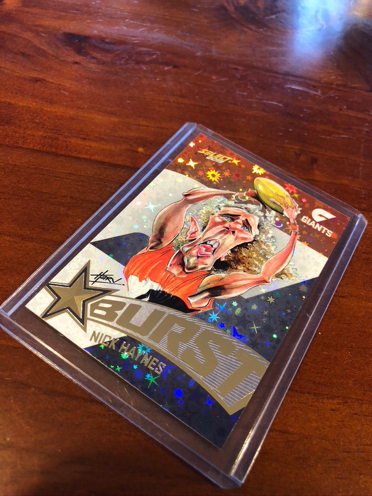 Nick Haynes Starburst Caricature SBTC31 2019 footy stars