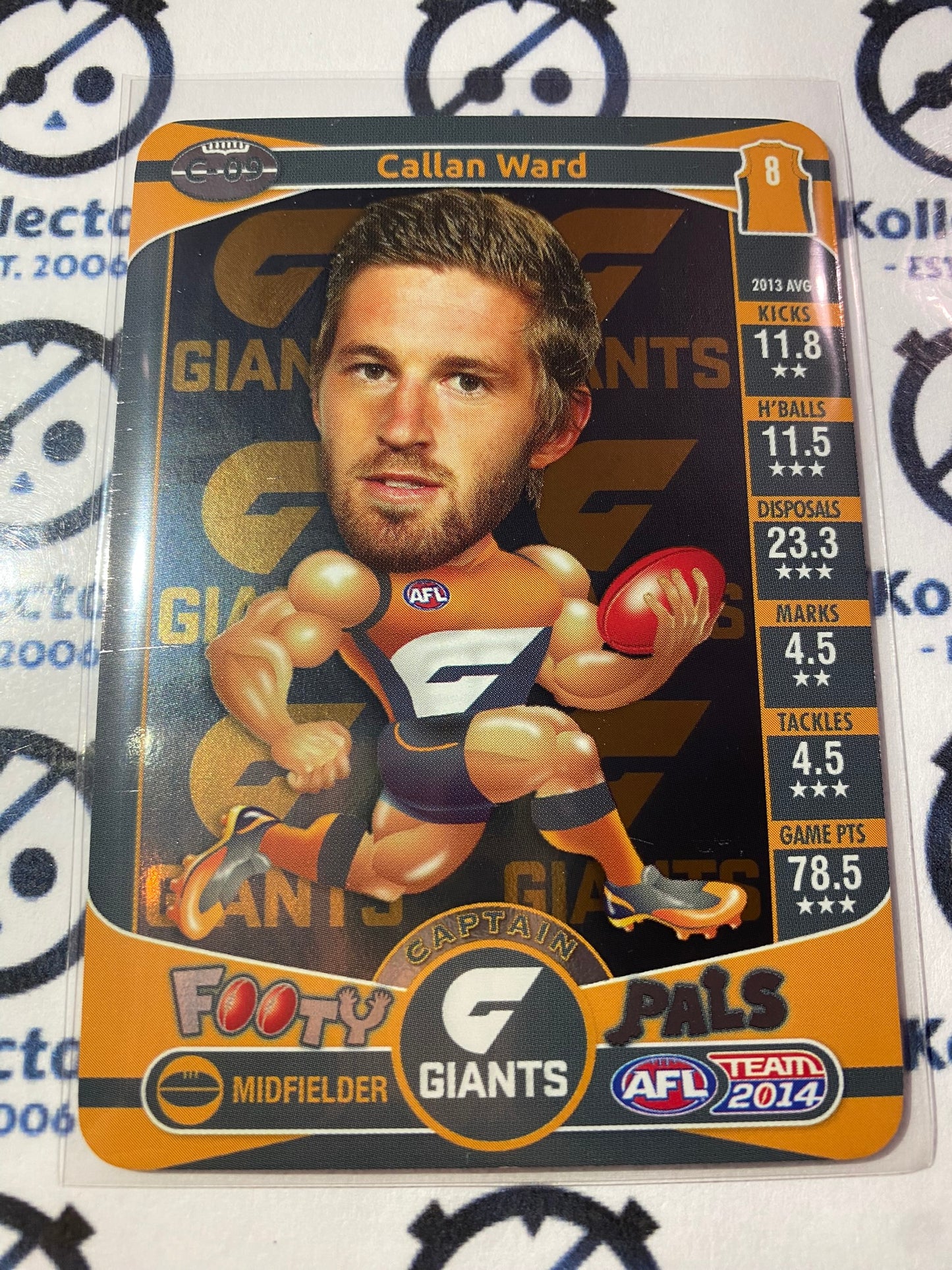 2014 AFL Teamcoach Captain Footy Pals #C-09 Callan Ward Giants