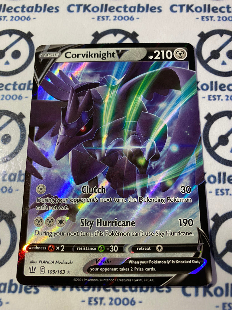 Corviknight V 109/163 Ultra Rare Battle Styles Pokemon Card