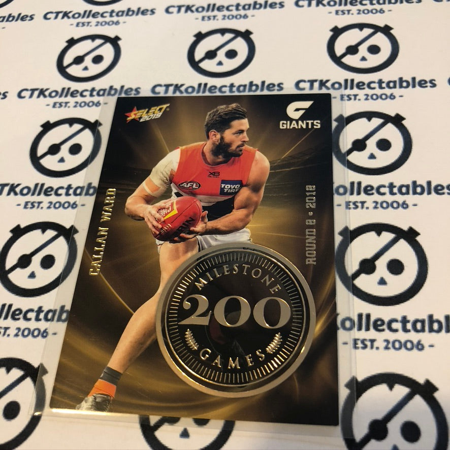 Callan Ward Milestone 200 games MG35 2019 Afl Footy Stars