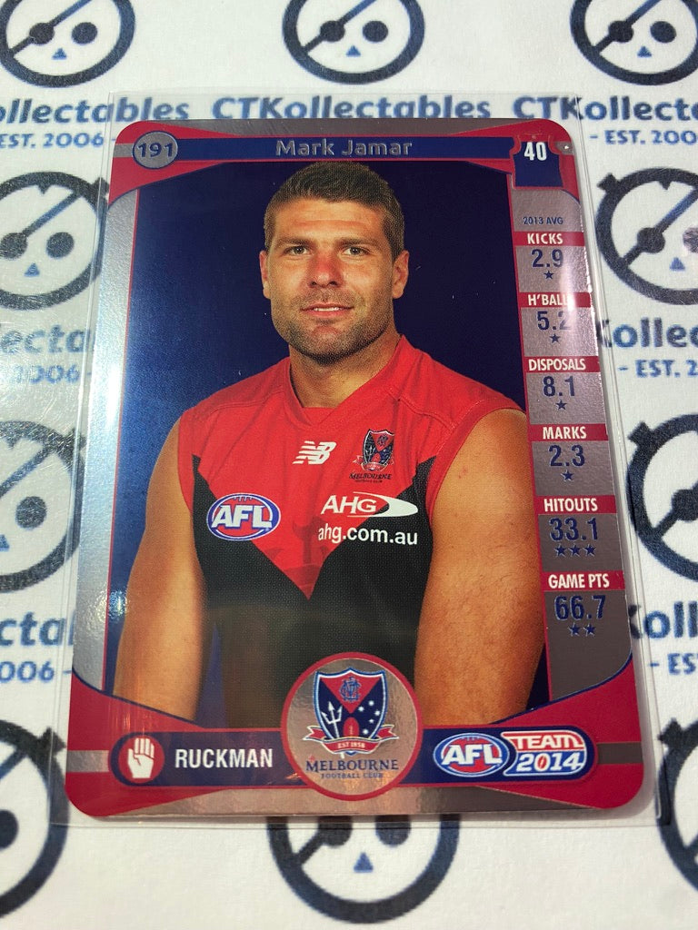 2014 AFL Teamcoach Silver Parallel #191 Mark Jamar Demons