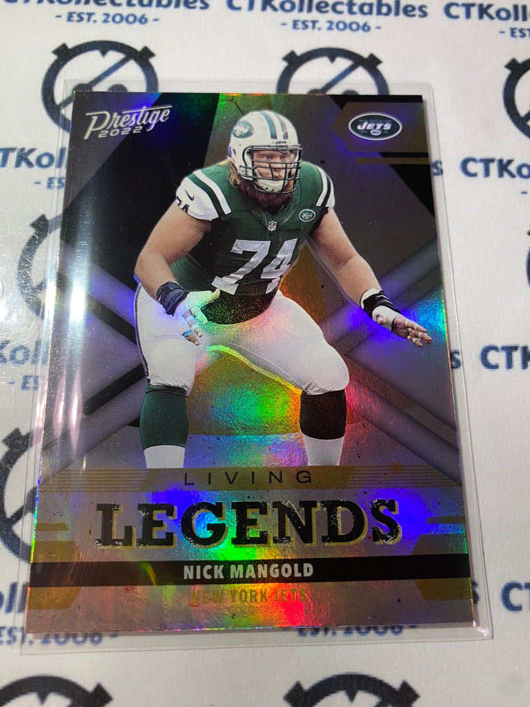 2022 NFL Panini Prestige Nick Mangold Living Legends Holo #LL-17 Jets