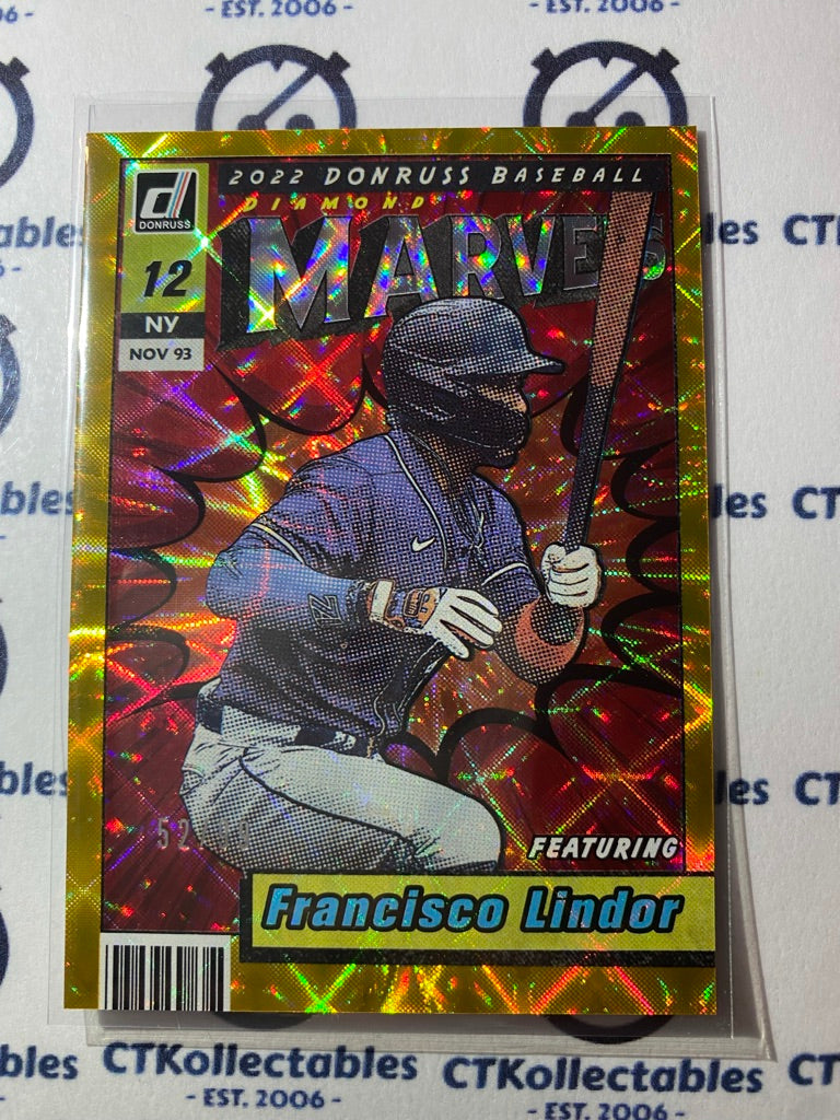 2022 Panini Donruss Baseball Francisco Lindor MARVELS #52/99 Mets