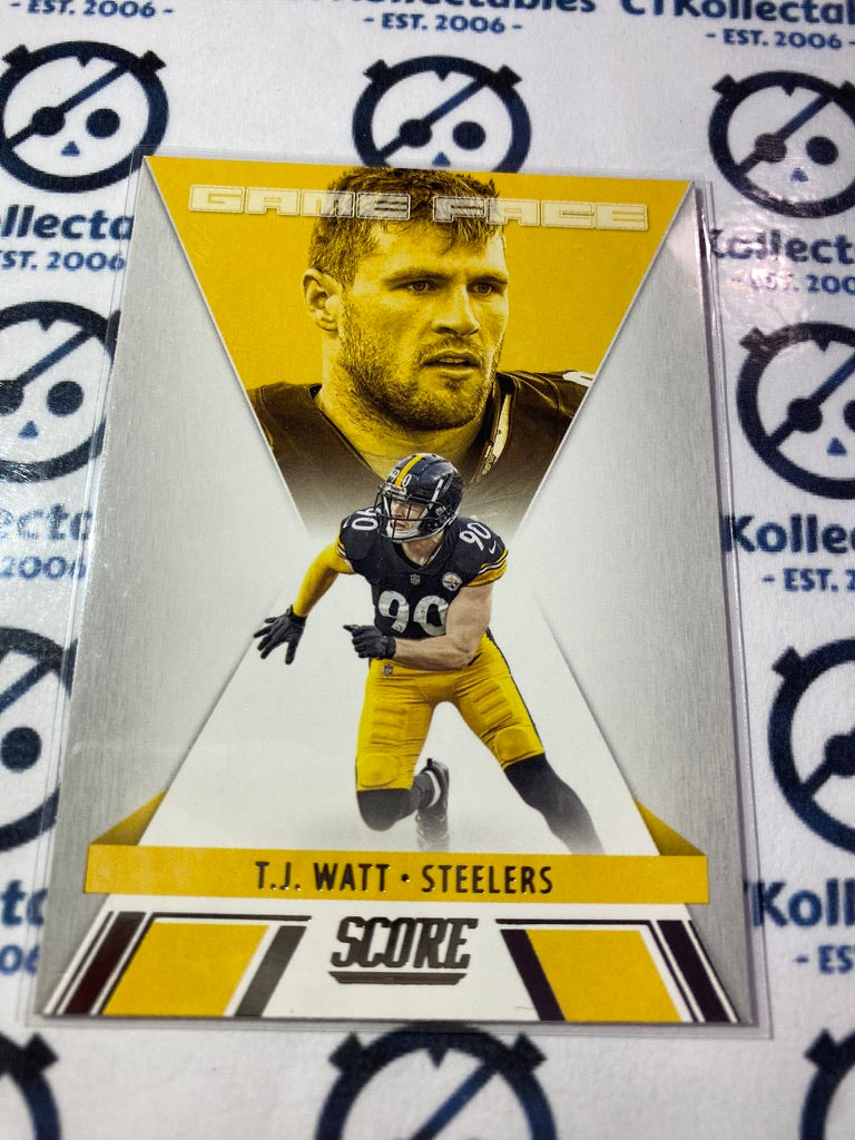2021 NFL Panini Score Game Face TJ Watt #GF5 Steelers