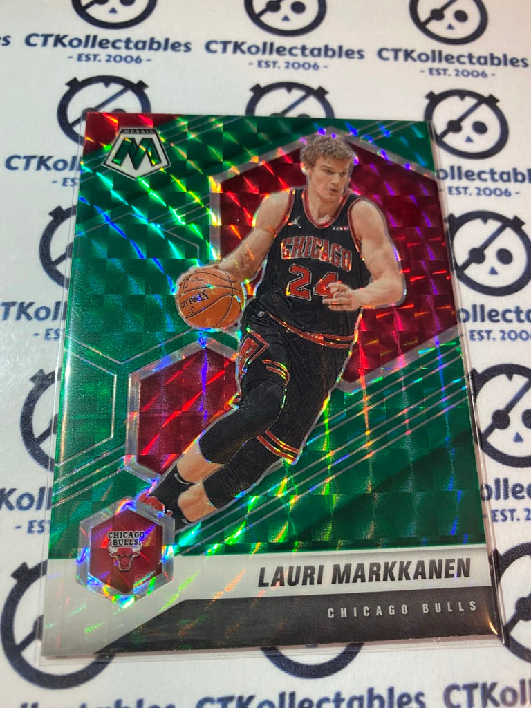 2020-21 NBA Mosaic Lauri Markkanen Green Prizm #280 Bulls