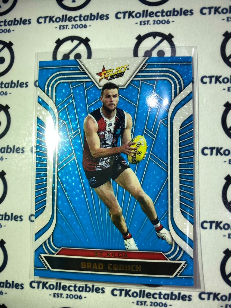 2022 AFL Footy Stars Fractured Blue #FB175 Brad Crouch #009/190