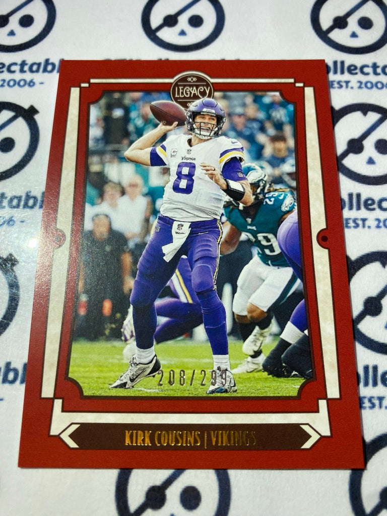 2019 NFL Panini Legacy Kirk Cousins Red #203/299 #64 Vikings
