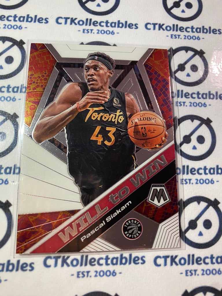 2019-20 NBA Panini Mosaic Pascal Siakam Will To Win #8 Raptors