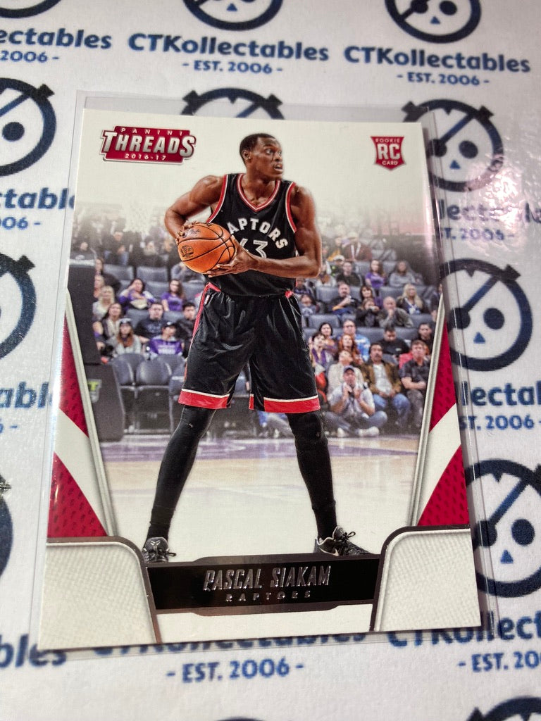 2016-17 Panini NBA Threads Pascal Siakam Rookie Card RC #174 Raptors