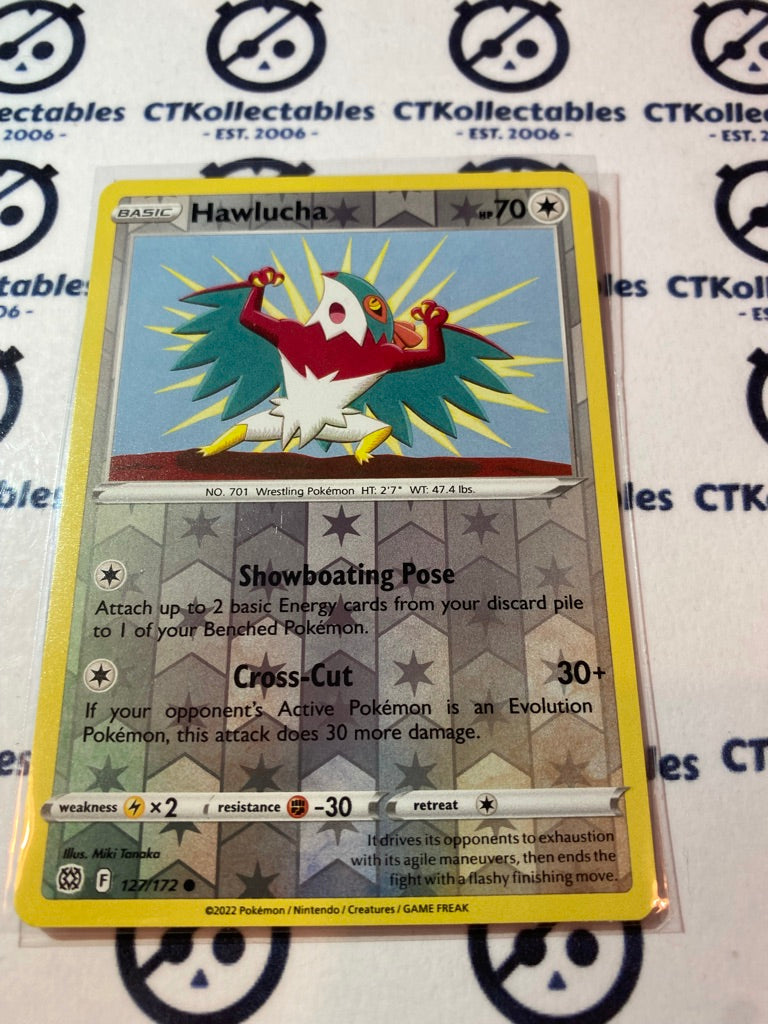 Hawlucha #127/172 Reverse Holo Pokémon Card Brilliant Stars