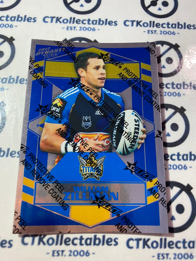 2012 NRL Select Dynasty Silver Parallel #SP64 William Zillman Titans